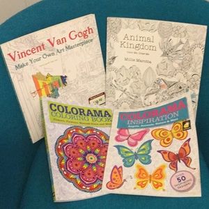 Older coloring books. Elders therapy staying in the lines